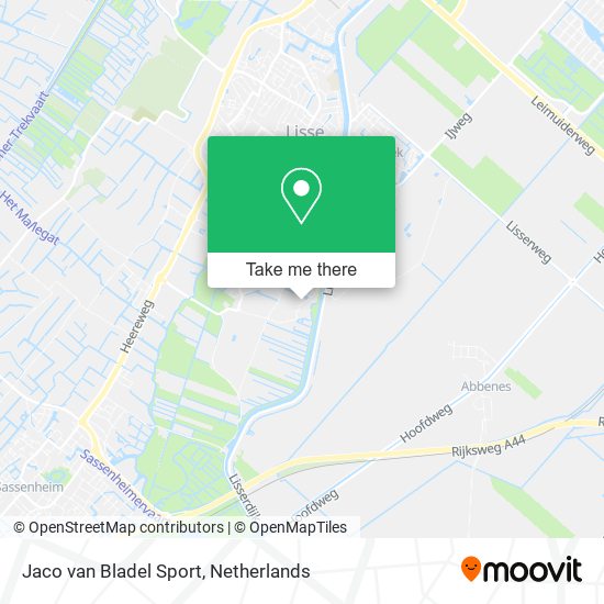Jaco van Bladel Sport map