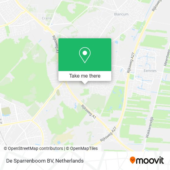 De Sparrenboom BV Karte