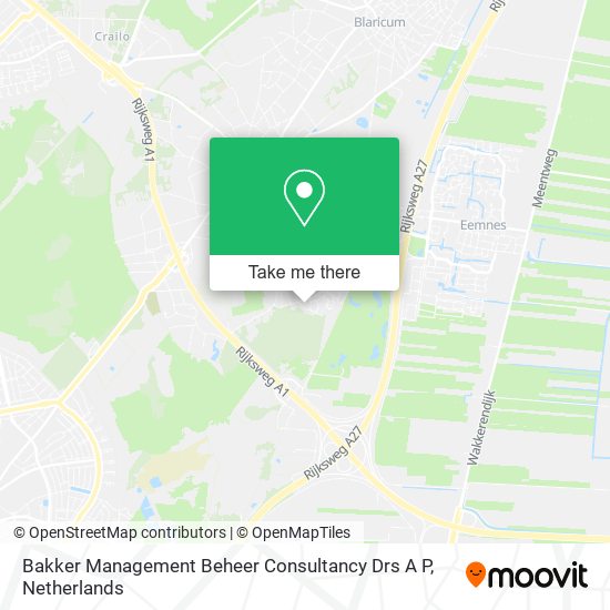 Bakker Management Beheer Consultancy Drs A P map
