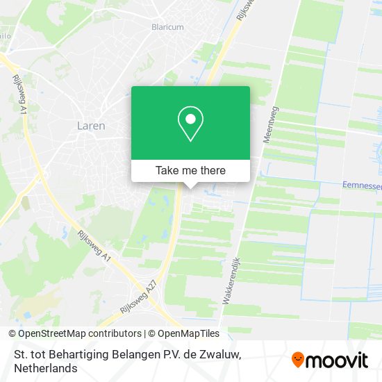 St. tot Behartiging Belangen P.V. de Zwaluw map