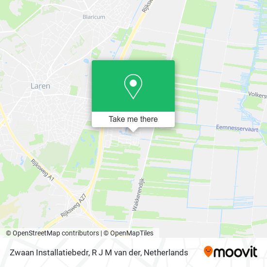 Zwaan Installatiebedr, R J M van der map