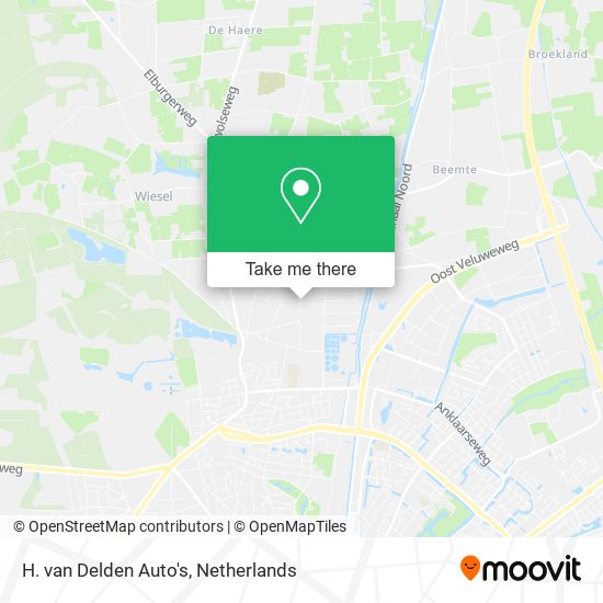 H. van Delden Auto's map