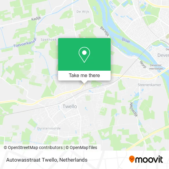 Autowasstraat Twello map