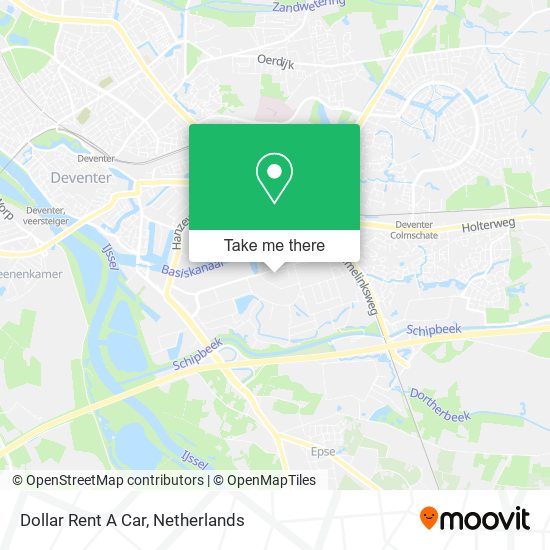 Dollar Rent A Car map