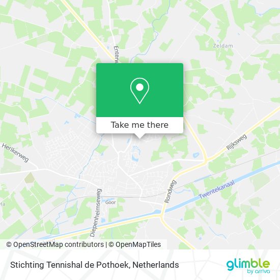 Stichting Tennishal de Pothoek map