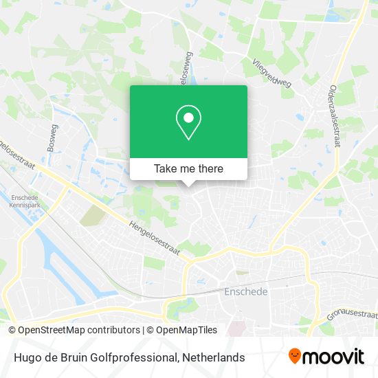 Hugo de Bruin Golfprofessional map