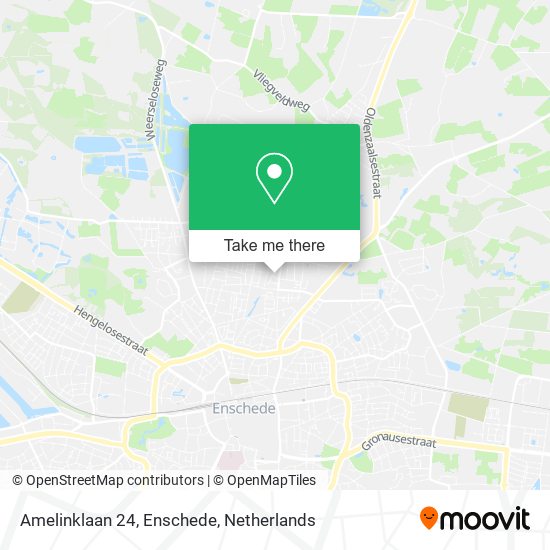 Amelinklaan 24, Enschede map