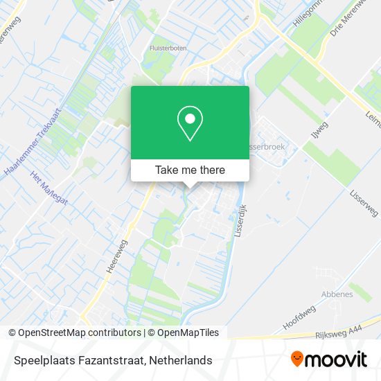 Speelplaats Fazantstraat map