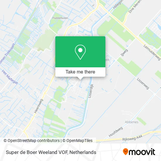 Super de Boer Weeland VOF map