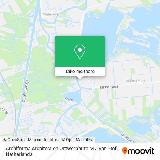 Archiforma Architect en Ontwerpburo M J van 'Hof map