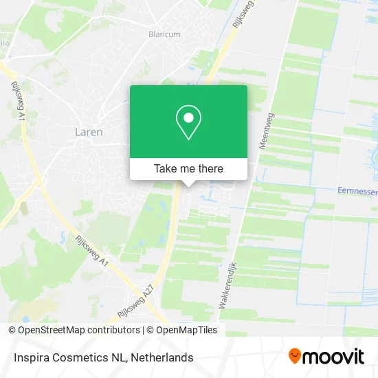 Inspira Cosmetics NL map