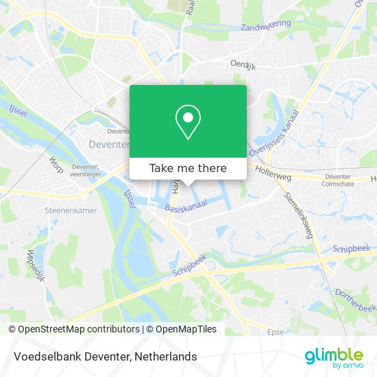 Voedselbank Deventer map