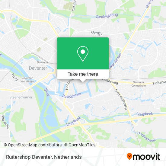 Ruitershop Deventer map