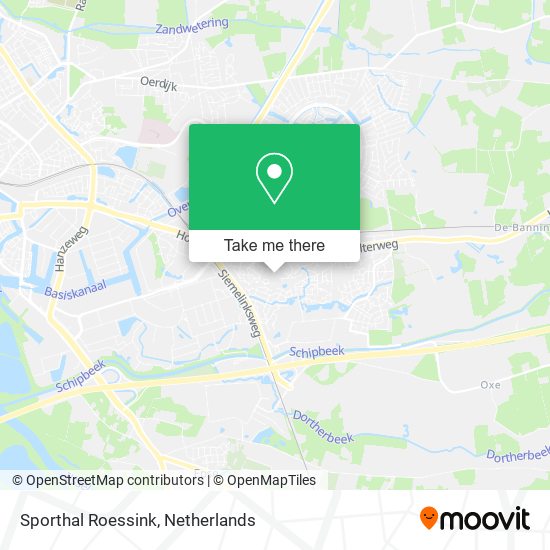 Sporthal Roessink map