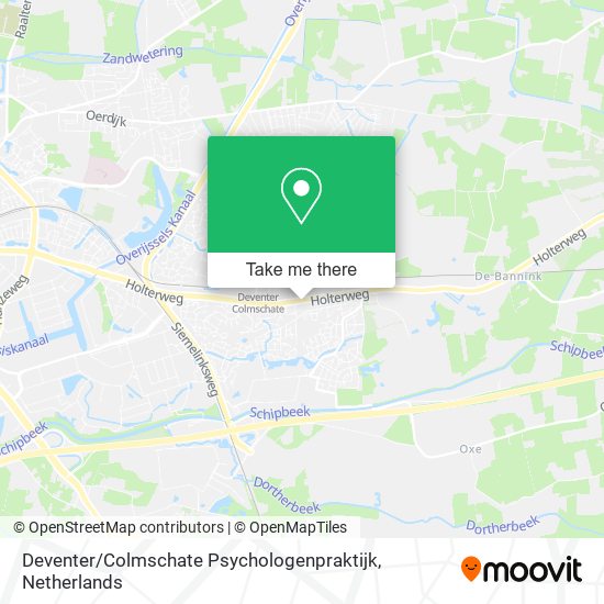 Deventer / Colmschate Psychologenpraktijk Karte