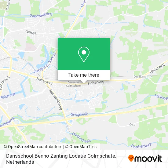 Dansschool Benno Zanting Locatie Colmschate Karte