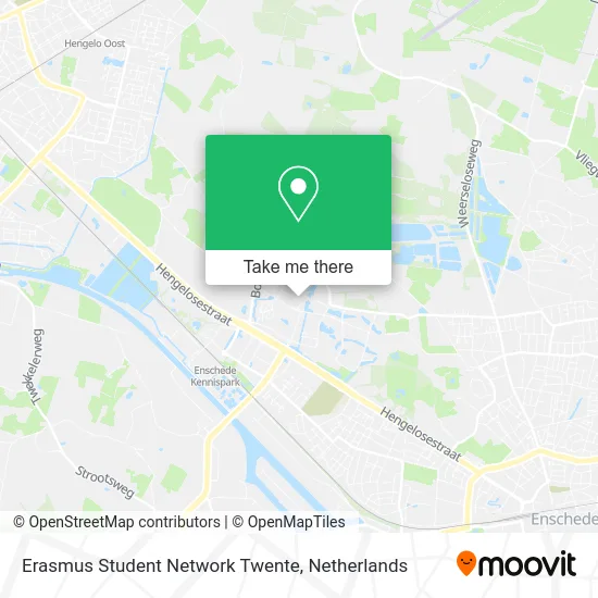 Erasmus Student Network Twente map