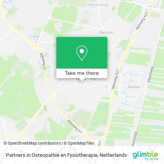 Partners in Osteopathie en Fysiotherapie Karte