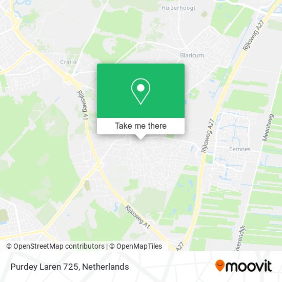 Purdey Laren 725 map