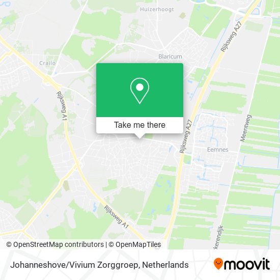Johanneshove/Vivium Zorggroep map