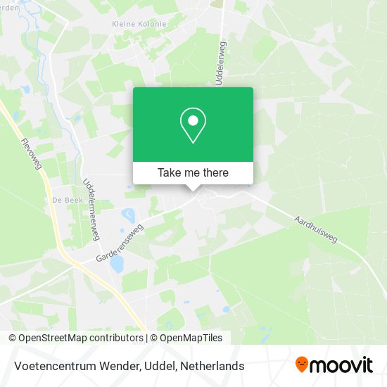 Voetencentrum Wender, Uddel map