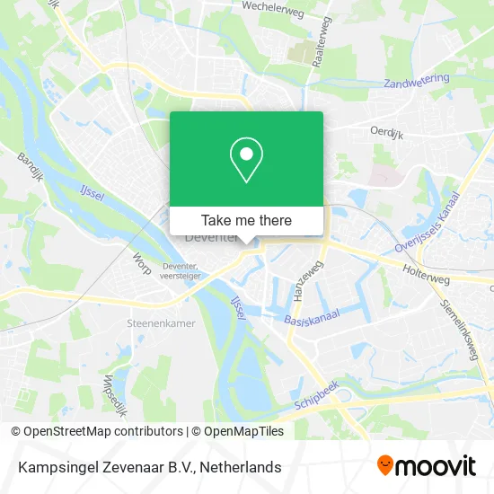Kampsingel Zevenaar B.V. map