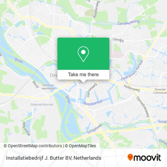 Installatiebedrijf J. Butter BV map