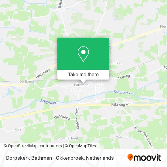 Dorpskerk Bathmen - Okkenbroek map