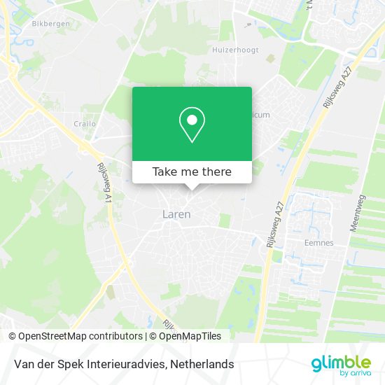 Van der Spek Interieuradvies Karte