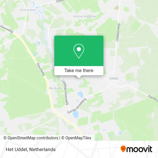 Het Uddel map