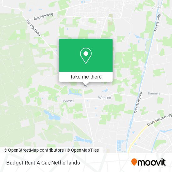 Budget Rent A Car map