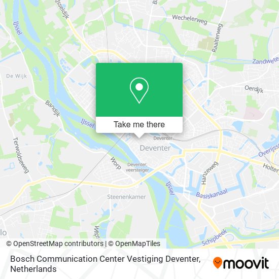 Bosch Communication Center Vestiging Deventer map