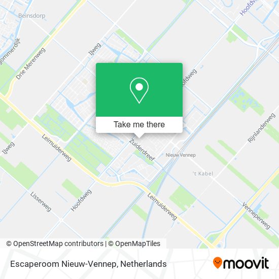 Escaperoom Nieuw-Vennep map
