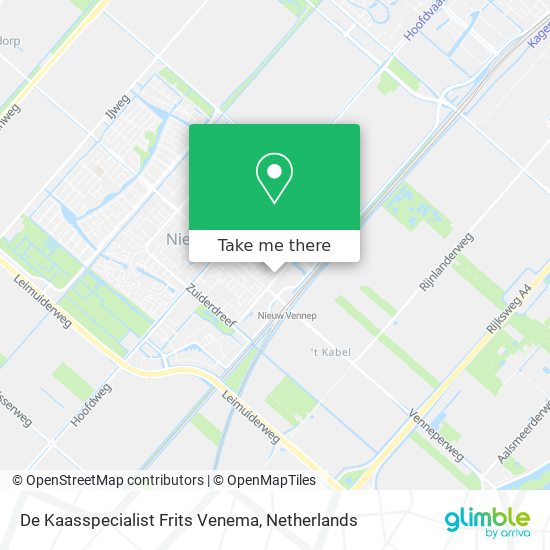 De Kaasspecialist Frits Venema map