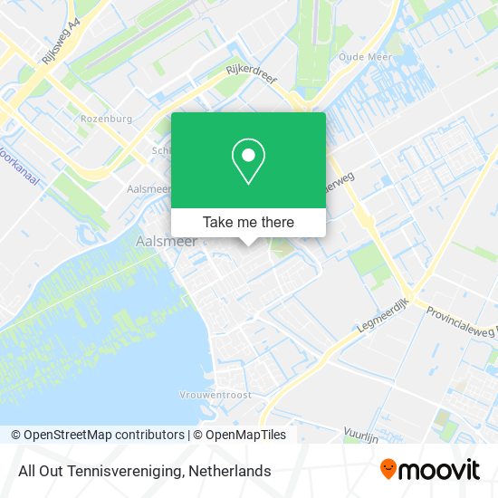 All Out Tennisvereniging map