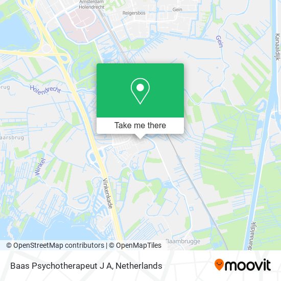 Baas Psychotherapeut J A map