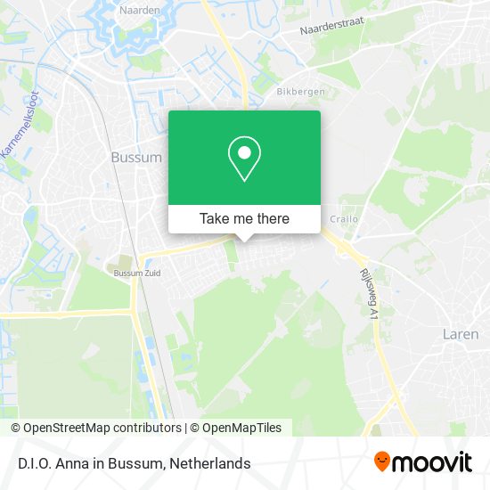 D.I.O. Anna in Bussum map