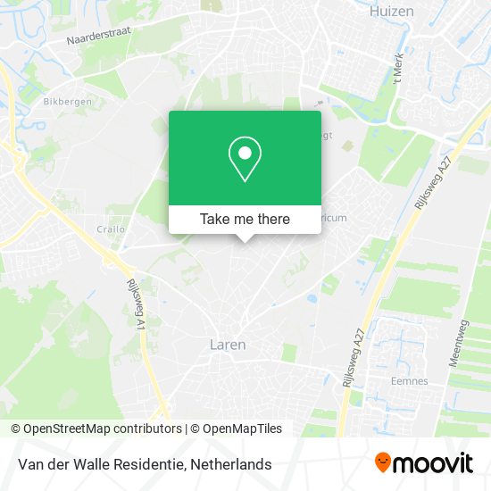 Van der Walle Residentie map