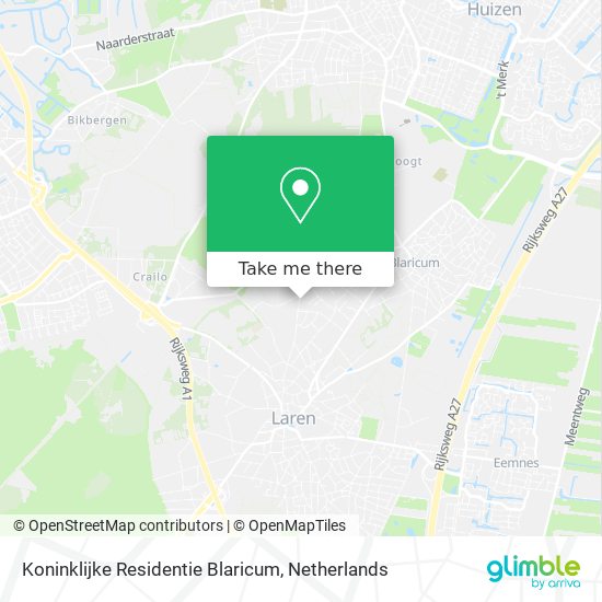 Koninklijke Residentie Blaricum map