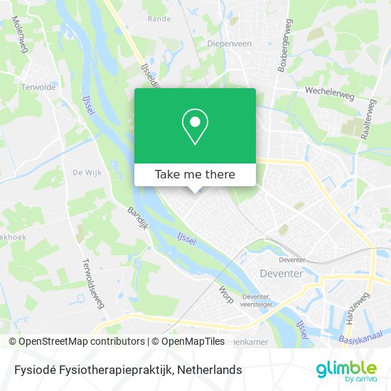 Fysiodé Fysiotherapiepraktijk map