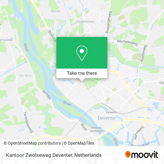 Kantoor Zwolseweg Deventer map