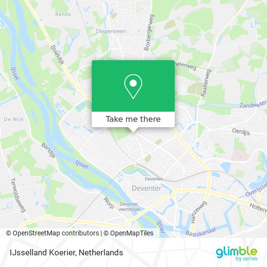 IJsselland Koerier map