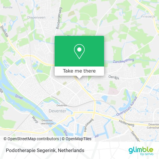 Podotherapie Segerink map