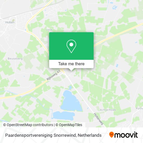 Paardensportvereniging Snorrewind Karte