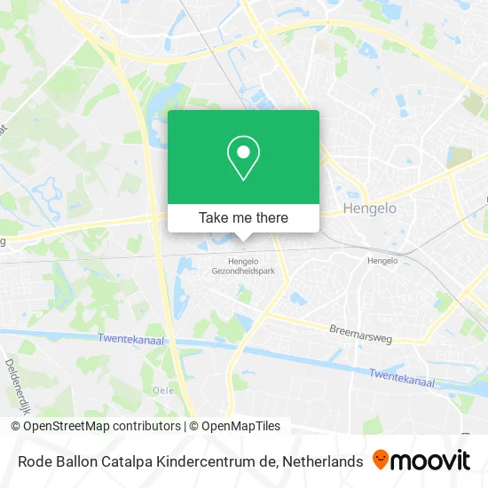 Rode Ballon Catalpa Kindercentrum de map