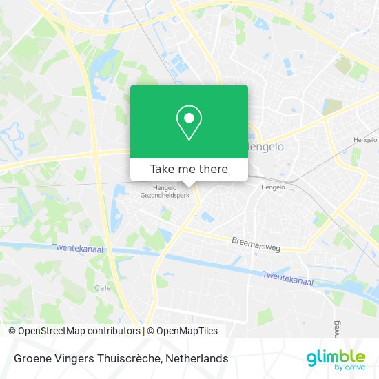 Groene Vingers Thuiscrèche map