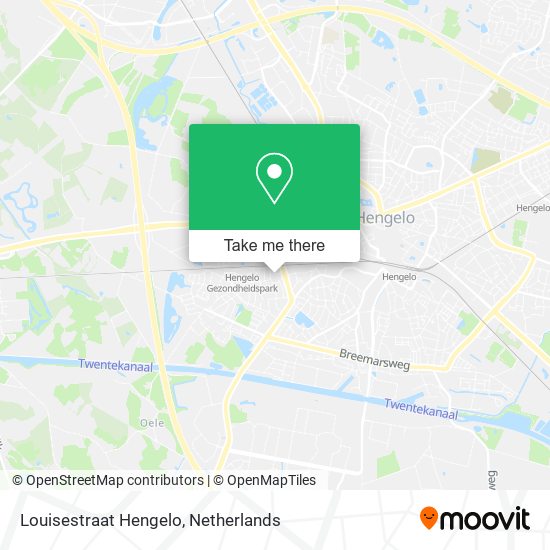 Louisestraat Hengelo map