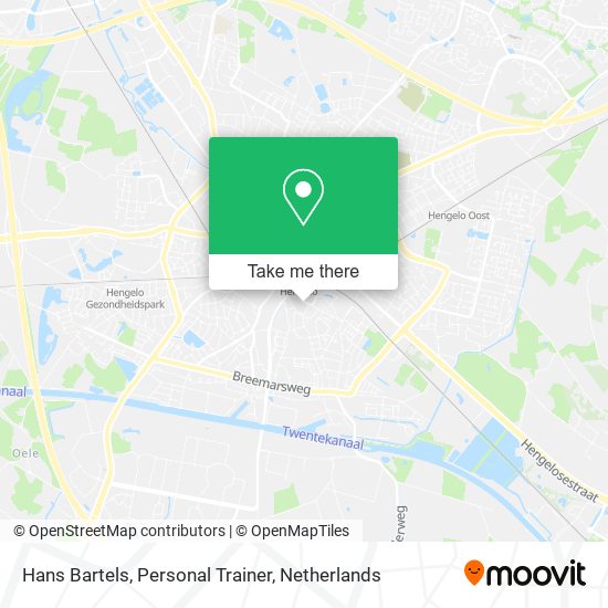 Hans Bartels, Personal Trainer map