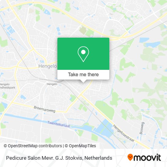 Pedicure Salon Mevr. G.J. Stokvis map