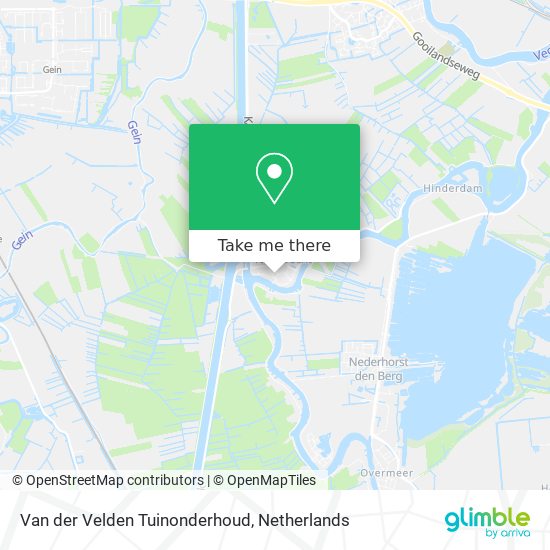 Van der Velden Tuinonderhoud map